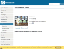 Tablet Screenshot of naruto-battle-arena.baixarjogos.com